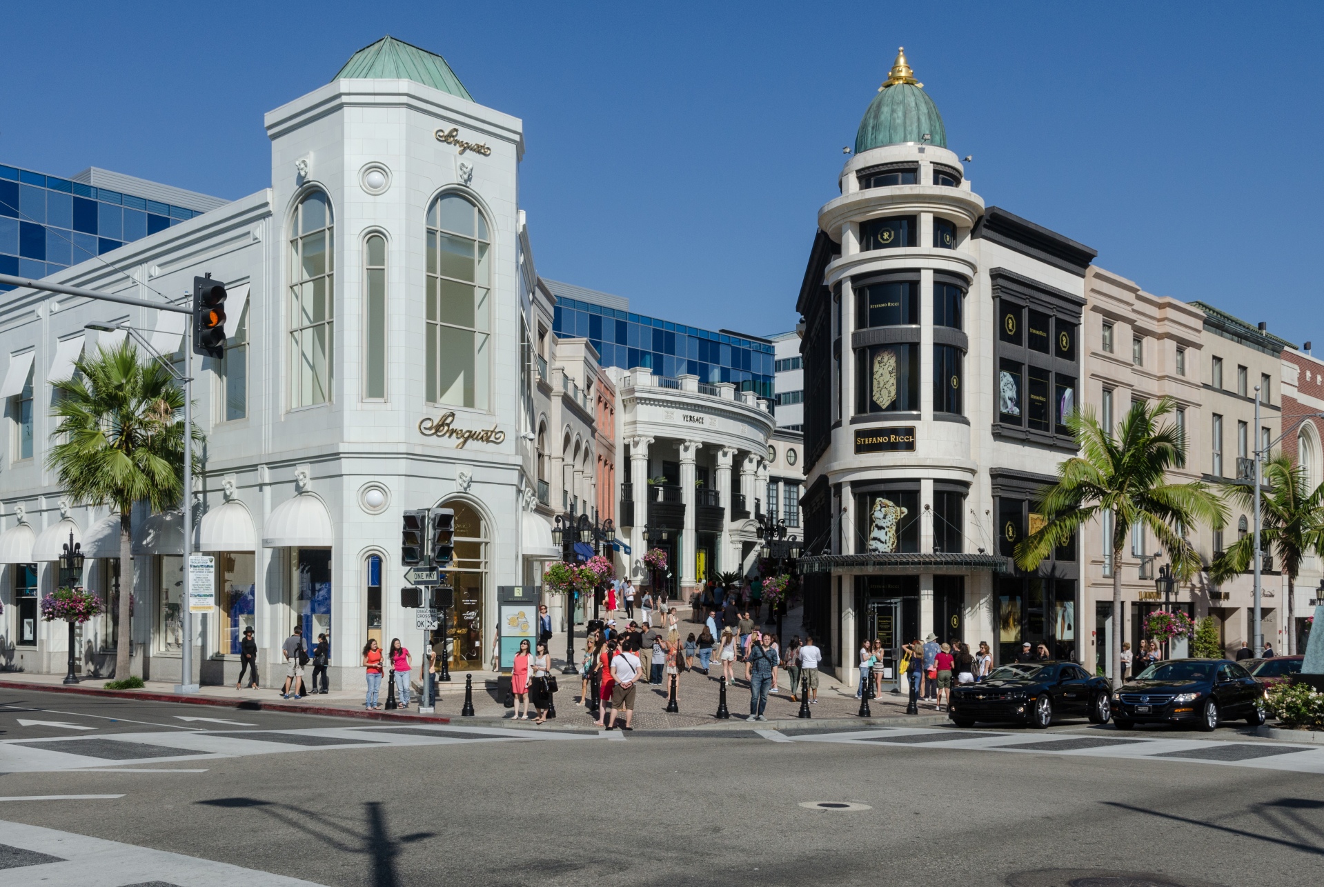 Buildings at North Rodeo Drive, Beverly Hills, West view